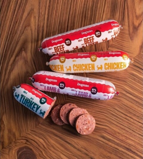 Dogman Og Leverpølse Våtfôr Til Hund Biff 800 G
