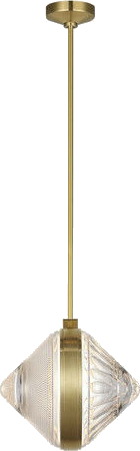 Copper Coast 15" PendantKaro and Olive Cut Bronze