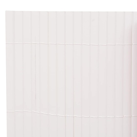  Dobbelsidet hagegjerde 90x400 cm hvit