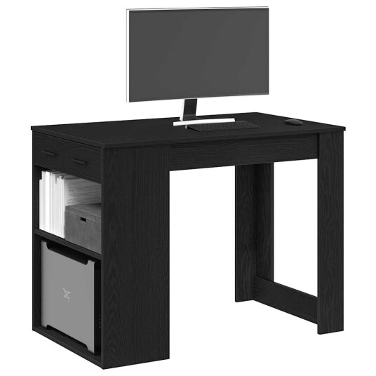  Skrivebord med skuff og hylle 102x62x77,5 cm konstruert tre 8721158575661