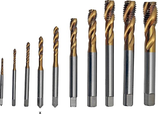 Spiraltrykk M5x0,80 HSS-TIN 35° DIN 371