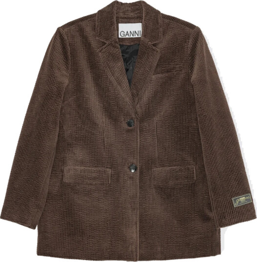 Ganni Dame Jakker Brun XS,