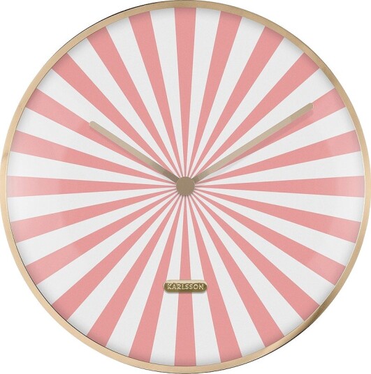 Karlsson Veggklokke Candy Swirl Dome Rosa