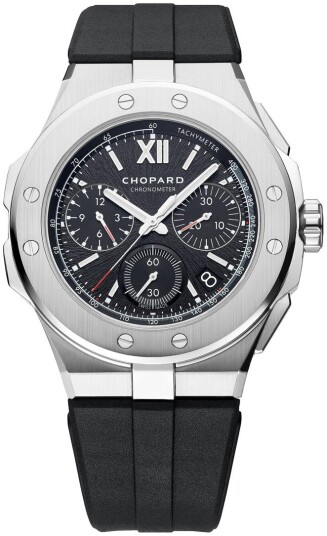 Chopard Herreklokke 298609 3004 Alpine Eagle Sort/Gummi Ø44 mm