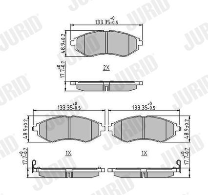 Bremseklosser JURID 573371J Bremseklosser JURID 573371J