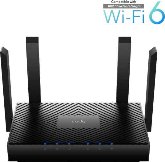 Cudy WR3000 AX3000 Wi-Fi 6 Trådløs Router med Gigabit Cudy WR3000 AX3000 Wi-Fi 6 Trådløs Router med Gigabit