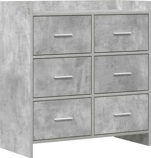  Serviesskap Betonggrå 75 x 33 x 80 cm Konstruert tre
