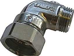 Broen Vano Vinkel 3/4"X1/2" M/Afspærring Forkromet