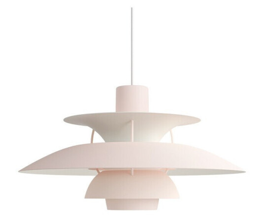 Louis Poulsen PH 5 pendel - Monokrom lys rosa