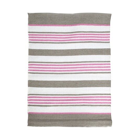 Enjoy Design Rye plast stripete hvit/beige/rosa 70x200 Enjoy Design Rye plast stripete hvit/beige/rosa 70x200