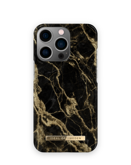 IDEAL OF SWEDEN Mobildeksel for iPhone 13 Pro Golden Smoke Marble