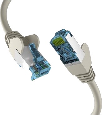 Efb-Elektronik Rj45 Patch Kabel Med Cat.7 Råkabel Raw Kabel Grå 3M S/Ftp Pimf Nettverkskabel Lan Dsl (Ec020200123)