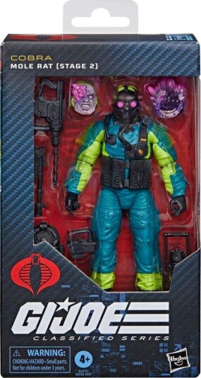 Northix G.I. Joe Classified Series Cobra Mole Rat Stage 2 Figur 15 cm