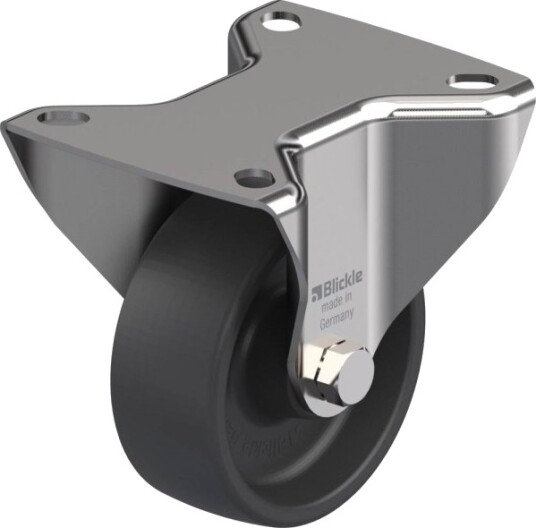 Blickle 754270 Bx-Pohi 81G Faste Hjul, Hjuldiameter 80 Mm, Bæreevne Maks. 150 Kg (1 Stk.)