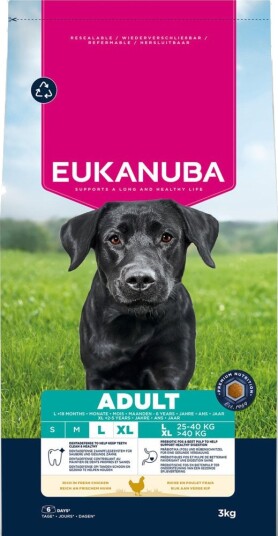 Eukanuba Premium Nutrition Adult Large & Giant Breed Kylling Sparepakke 2 X 3 kg