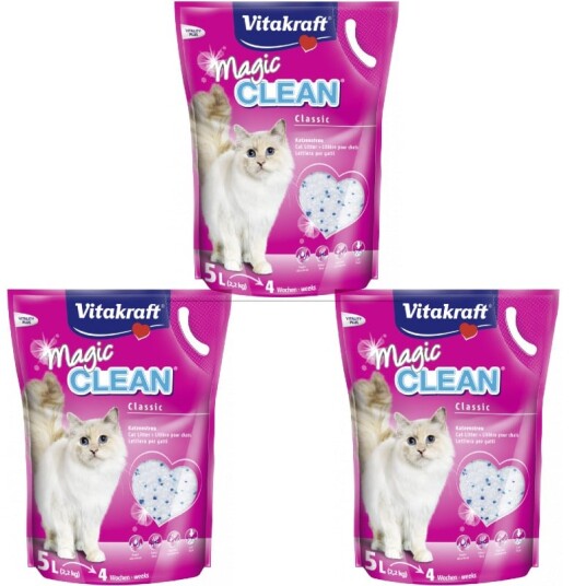 Vitakraft Cat Litter Magic Clean 5L X 3 Vitakraft Cat Litter Magic Clean 5L X 3