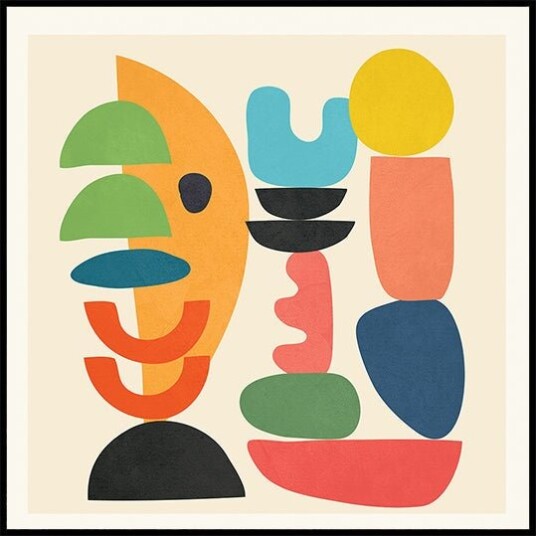Minimal Abstract Geometry 1 Plakat Plakat / 70x70cm