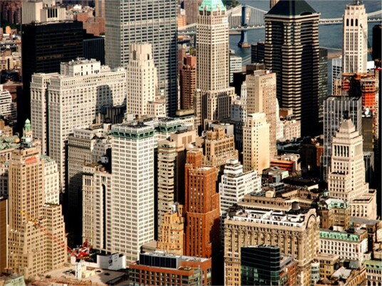 Fototapet Skyscrapers Manhattan 400x309 - Artgeist sp. z o. o.