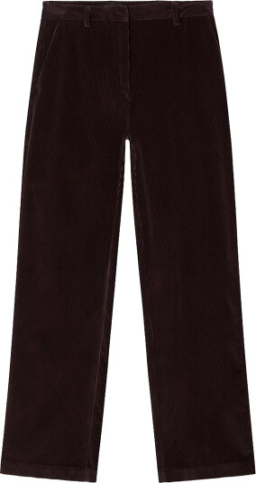 Lexington Clothing Straight Leg Corduroy Pants   Brown   S