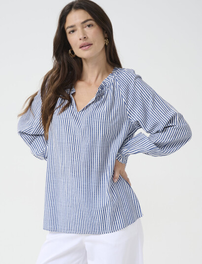 Cream Crtiah Boho Blouse - Blue - 34 Cream Crtiah Boho Blouse - Blue - 34