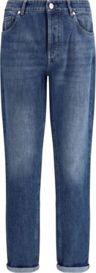 Brunello Cucinelli, Herre, Jeans, Blå, XL,