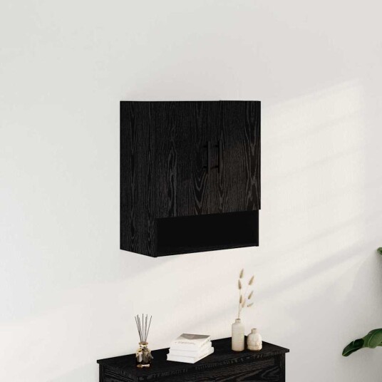 Veggskap Svart Eik 60x31x70 cm Konstruert Tre Veggskap Svart Eik 60x31x70 cm Konstruert Tre