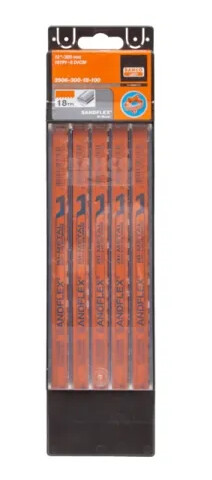 Bahco Baufilblad, Sandflex Bimetall + Kobolt, Metall, Stål, Blå, Oransje, 30 Cm, 13 Mm, 0,65 Mm