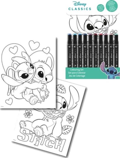 Disney Lilo & Stitch Paint By Number Med 10 Tusjer