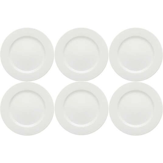 Rörstrand Swedish Grace Tallerken 21 cm 6 pk Snow White