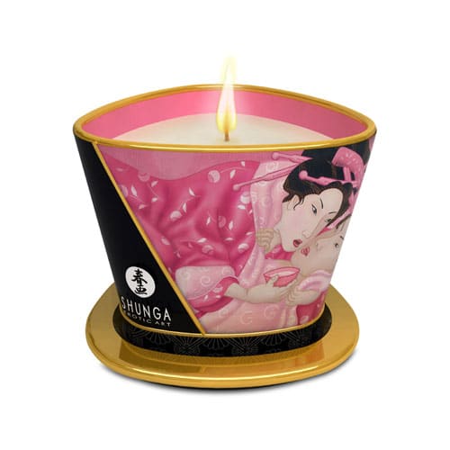 Massasjelys - Candle roses 170 ml