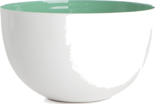 Enjoy Design Skål hvit/mint Ø:15,5cm