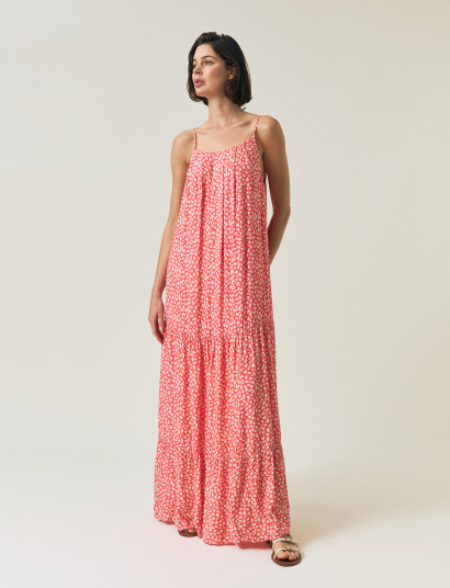 Lexington Clothing Printed Sun Dress - Pink - M