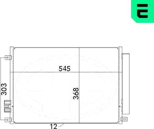 Kondensator, klimaanlegg ERA 667008