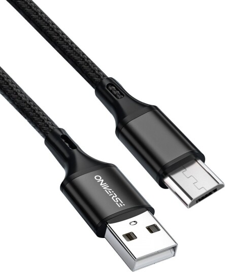 Oniverse Usb-A To Micro-Usb Charge Cable, 3 M - Black Oniverse Usb-A To Micro-Usb Charge Cable, 3 M - Black