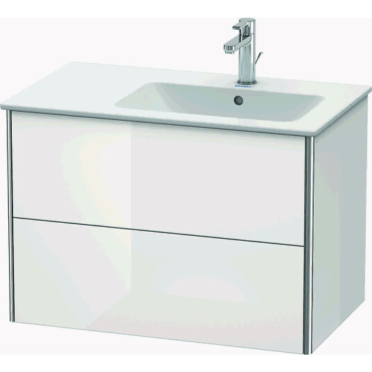 Duravit Xsquare Servantskap m/2 skuffer 810x560x478 mm Hvit Høyglans Lakk