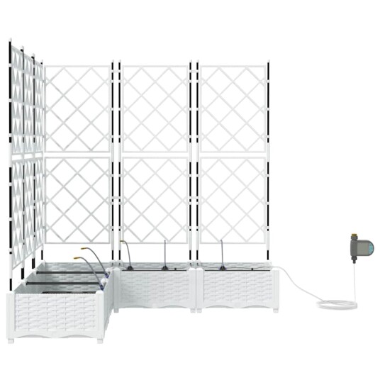 Hageplanter med vanning 5 stk Hvit Hageplanter med vanning 5 stk Hvit