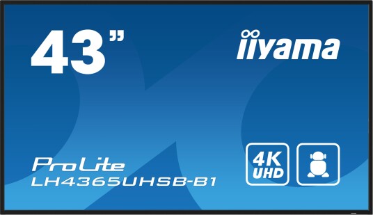 Iiyama 43" ProLite 4K UHD IPS Skjerm med Android - Svart