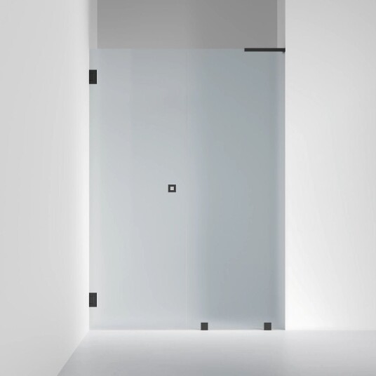 INR Iconic Nordic Rooms Dusjnisje ARC 4 Original Måltilpasset Svart Matt / Venstre Frostet Glass