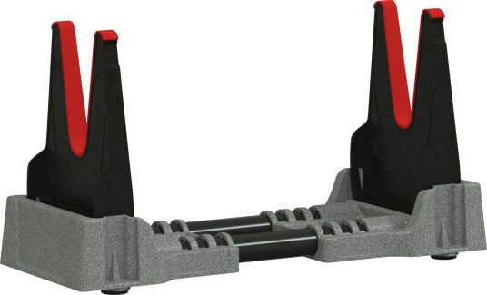 Skytestøtte Justerbar Grå 46 x 14 x 19,5 cm Plast