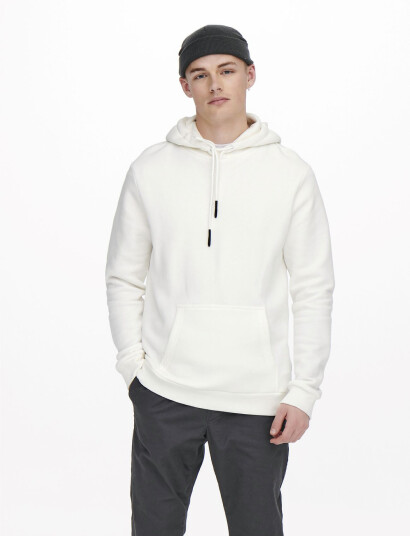 ONLY & SONS Onsceres Hoodie Sweat Noos White XL ONLY & SONS Onsceres Hoodie Sweat Noos White XL