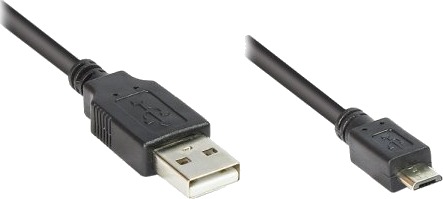Alcasa 2510-Mb003 0,3 M Usb A Micro-Usb B Usb 2.0 Hankjønn/Hankjønn Sort