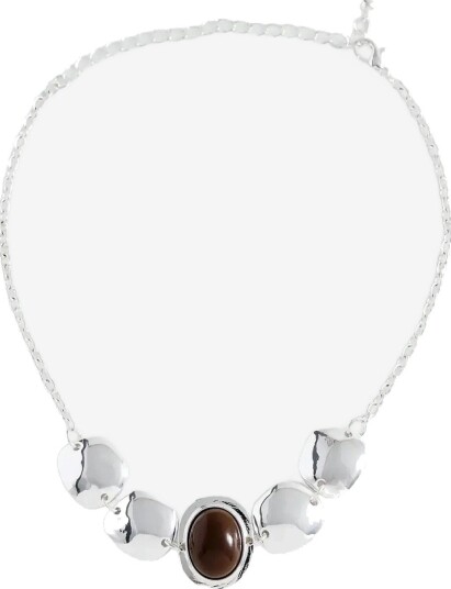 Mango Mixed Bead Necklace SILVER One Size