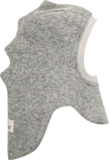 Huttelihut Balaclava Triangles Wool - MEDIUM GREY MELANGE - 53\4-6Y