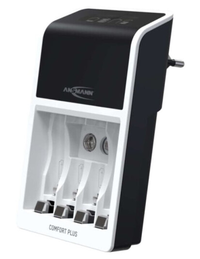 ANSMANN Comfort Plus NiMH/NiCD Batterilader for AA/AAA - Universell Batterilader