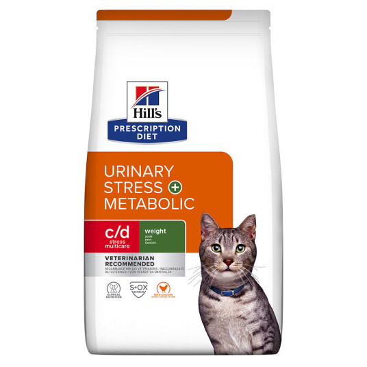 Hill's Prescription Diet c/d Urinary Stress + Metabolic Tørrfôr for Katt med Kylling 3 kg