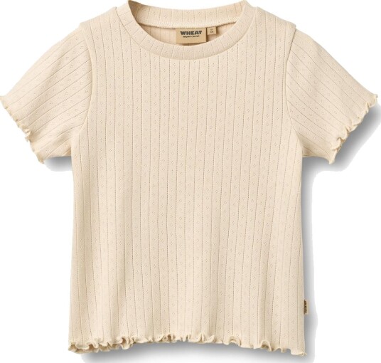 Wheat Rib T-Shirt S/S Irene Yellow 116 Wheat Rib T-Shirt S/S Irene Yellow 116
