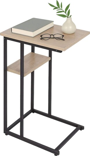 C formet sidebord med 2 hyller – Sofa & Bed Companion C formet sidebord med 2 hyller – Sofa & Bed Companion