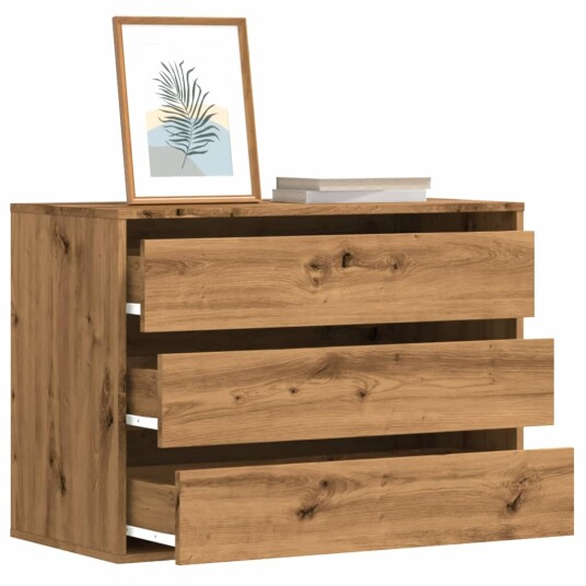  Kommode artisan eik 80x41x58 cm konstruert tre