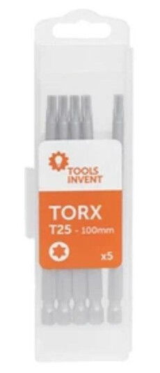 Toolsinvent BITS TORX TX25 100mm 5pk