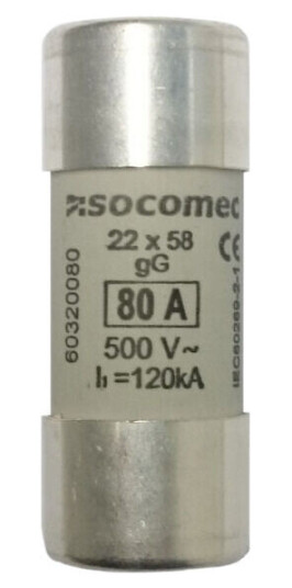 EFA Sikring 80A gG 500V 22x58mm - 112191 EFA Sikring 80A gG 500V 22x58mm - 112191